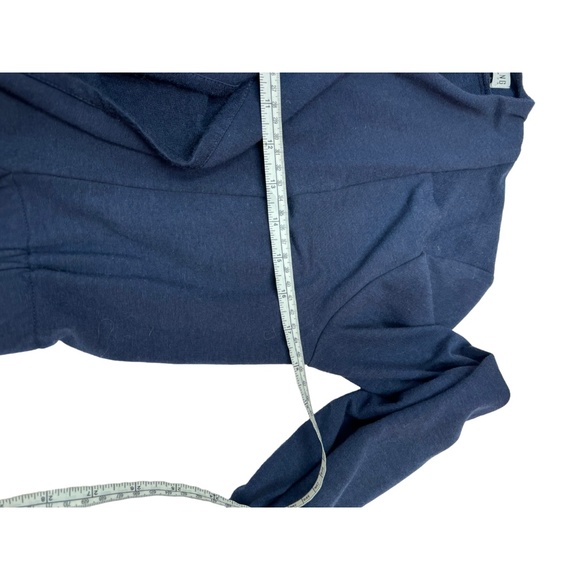 Rebecca King Deep Blue Suede Trench Cardigan Coat Size S - Picture 12 of 12